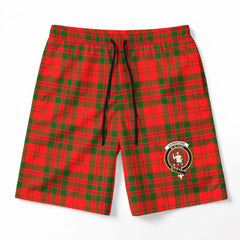 Livingstone Tartan Crest Men's Beach Shorts