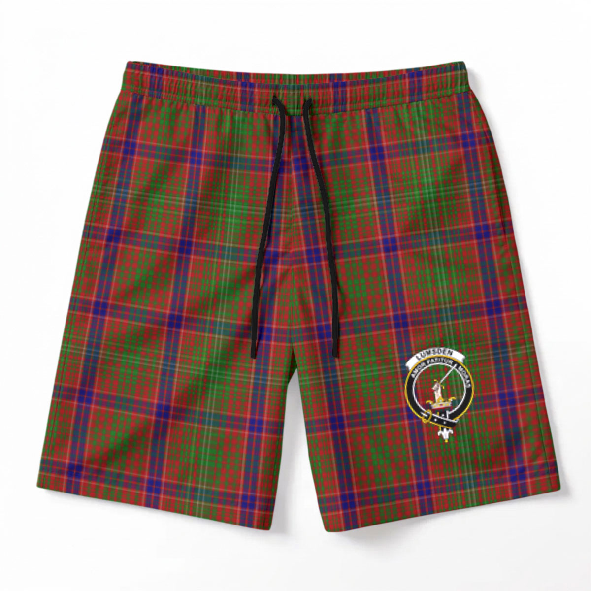 Lumsden Tartan Crest Men's Beach Shorts