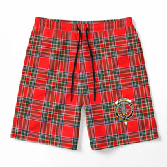 MacBain Tartan Crest Men's Beach Shorts