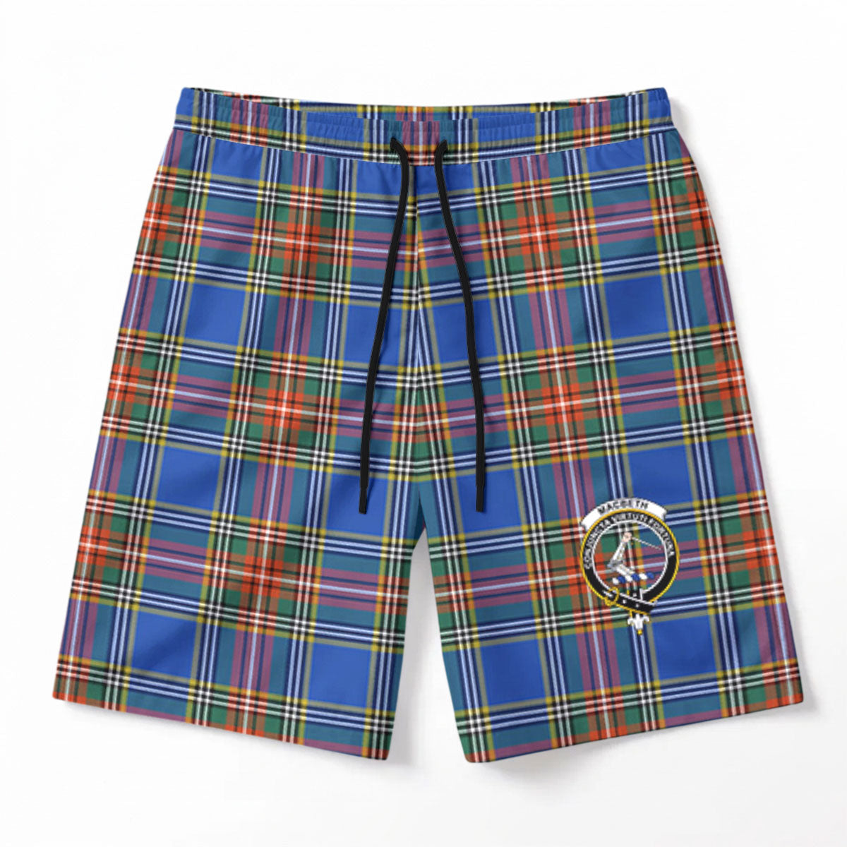 MacBeth Ancient Tartan Crest Men's Beach Shorts