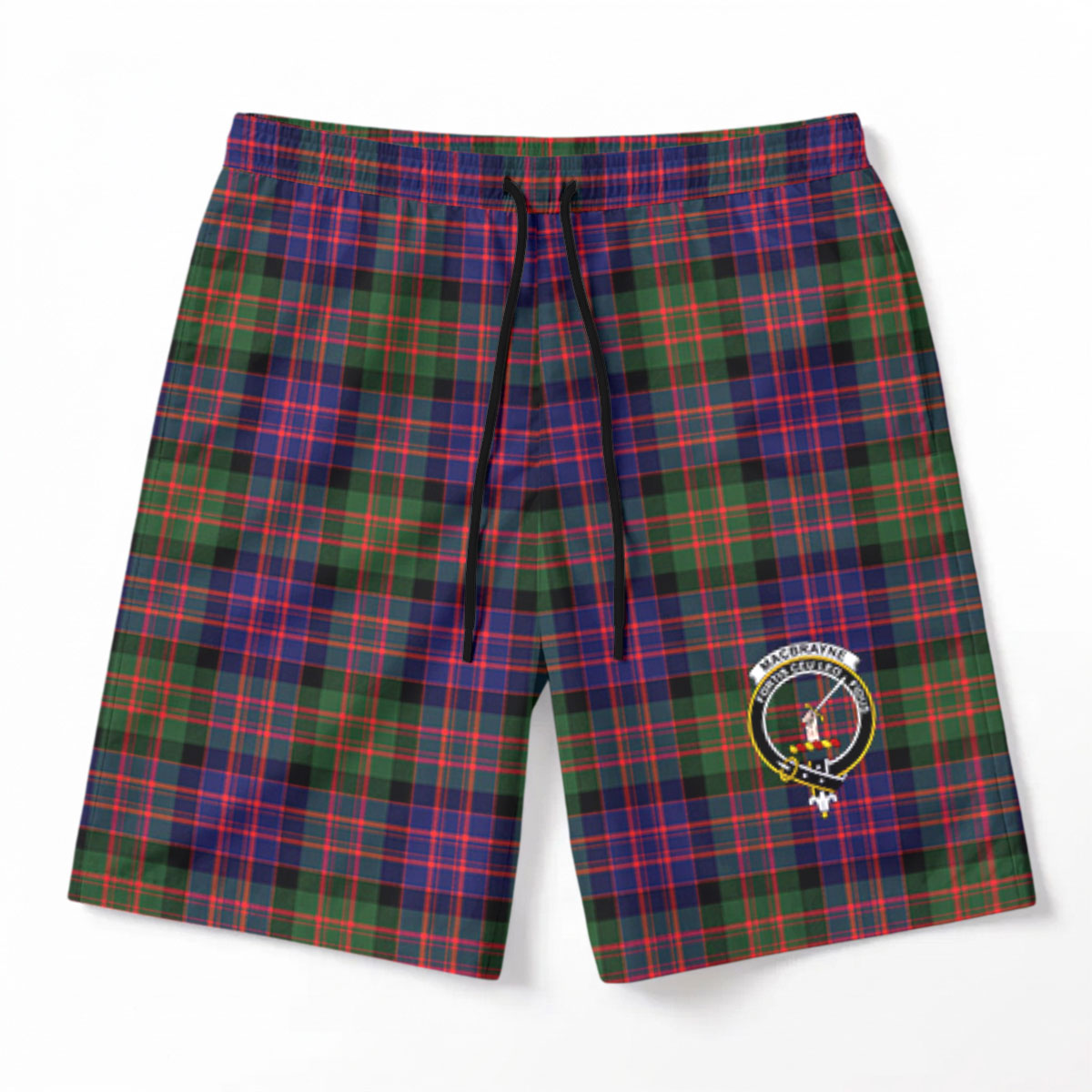 MacBrayne Tartan Crest Men's Beach Shorts