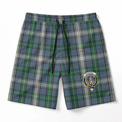 MacDowall Tartan Crest Men's Beach Shorts
