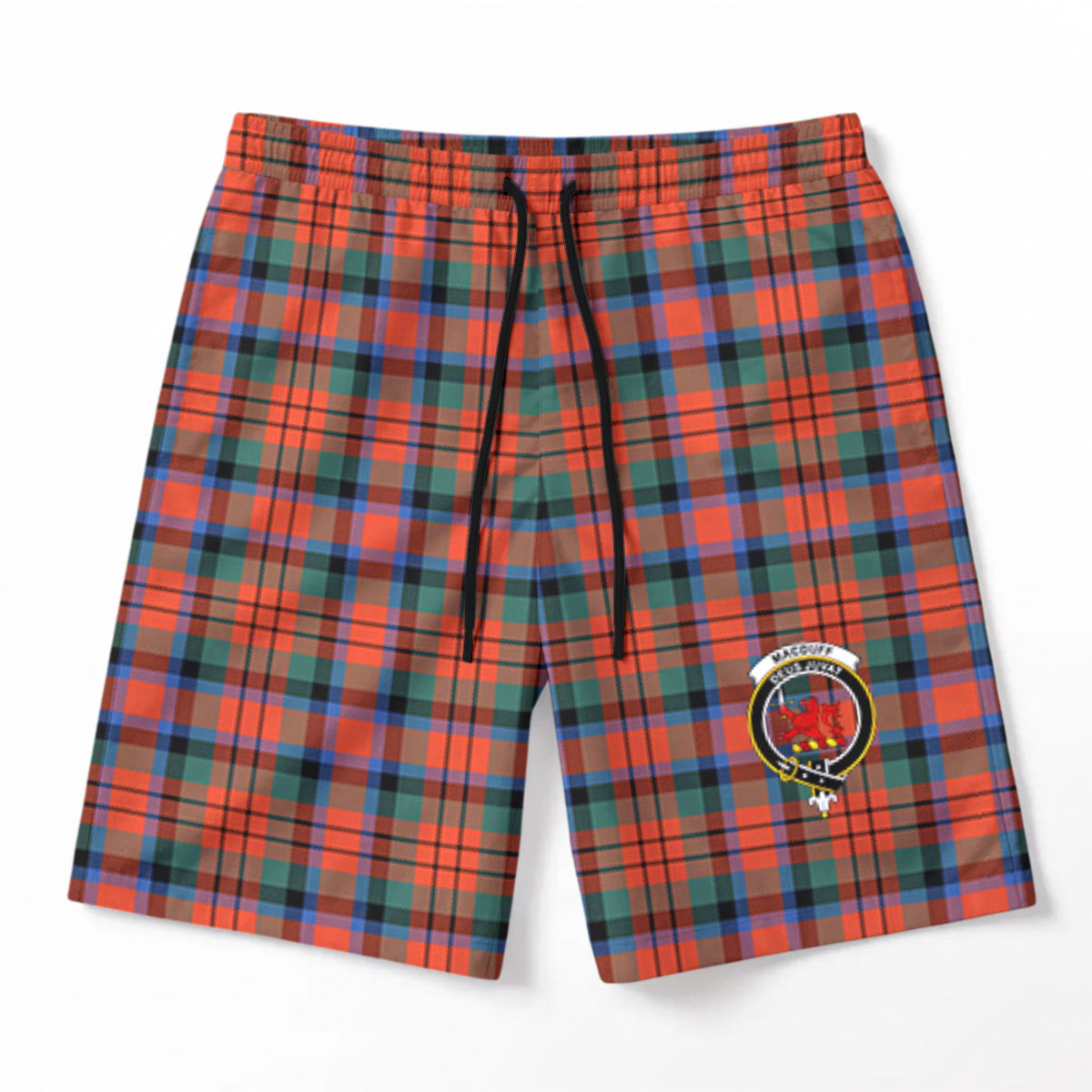 MacDuff Ancient Tartan Crest Men's Beach Shorts
