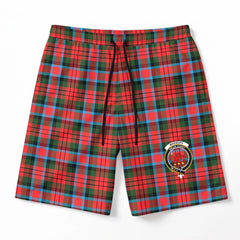 MacDuff Modern Tartan Crest Men's Beach Shorts
