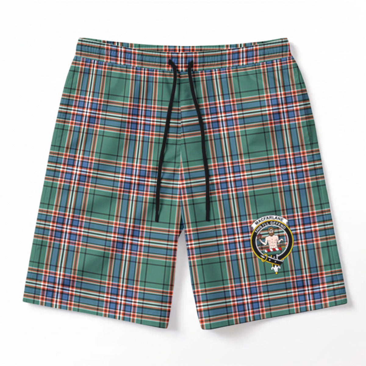 MacFarlane Hunting Ancient Tartan Crest Men's Beach Shorts