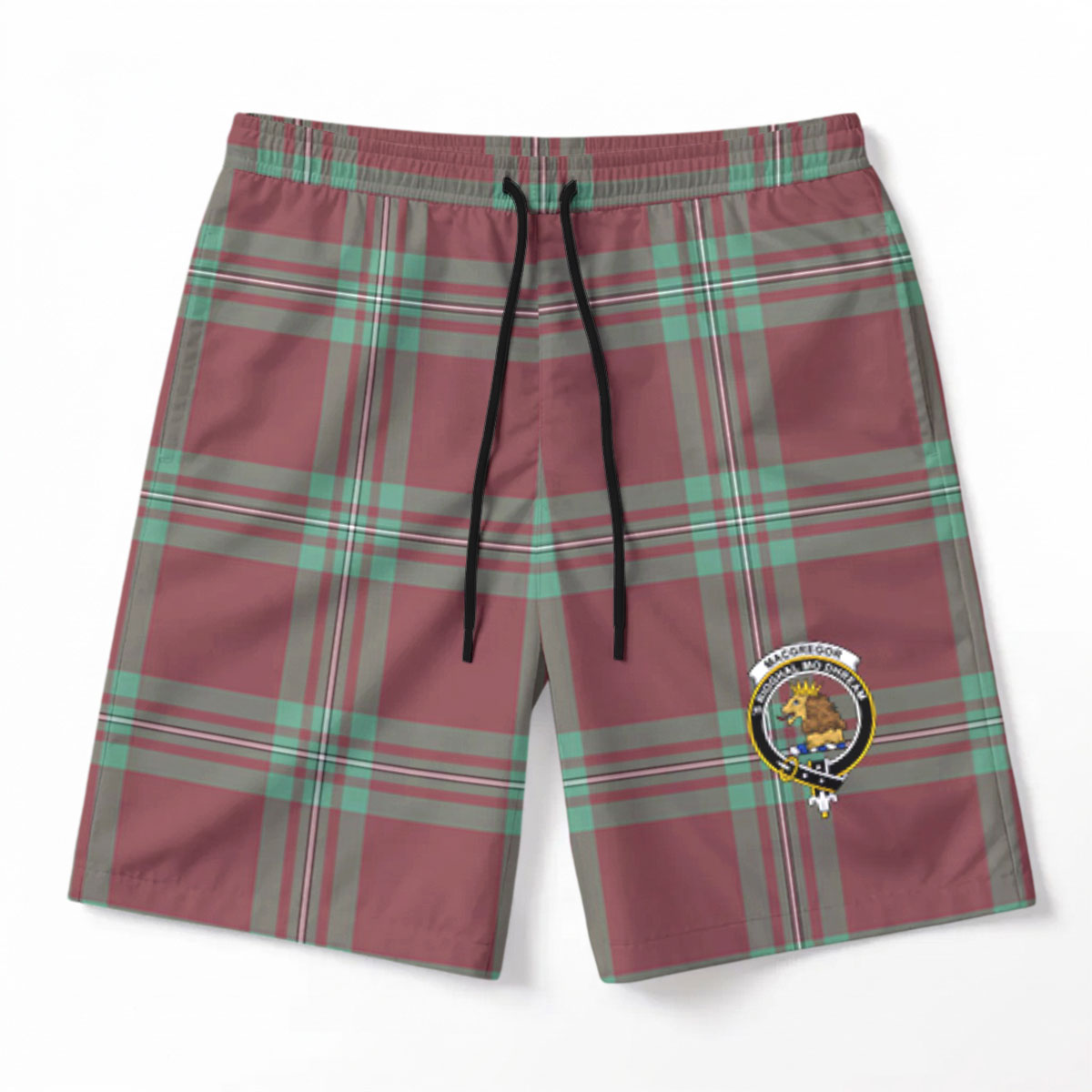 MacGregor Hunting Ancient Tartan Crest Men's Beach Shorts