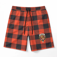 MacGregor Rob Roy Ancient Tartan Crest Men's Beach Shorts