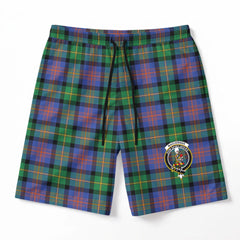 MacLennan Ancient Tartan Crest Men's Beach Shorts