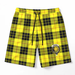 MacLeod of Lewis Modern Tartan Crest Men's Beach Shorts