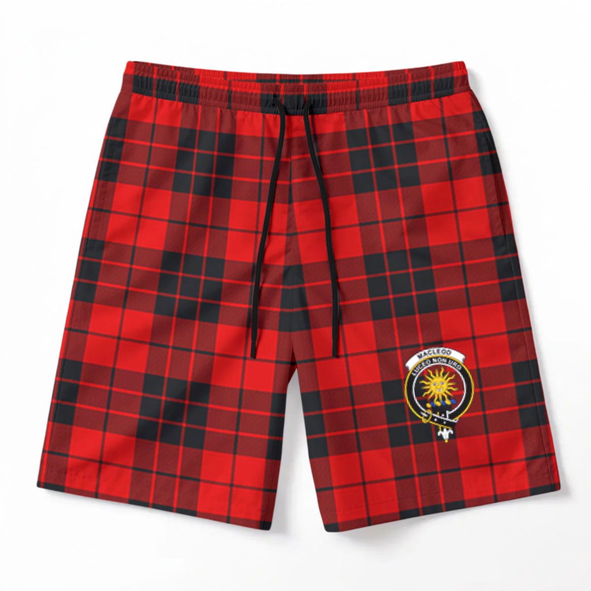 MacLeod of Raasay Tartan Crest Men's Beach Shorts