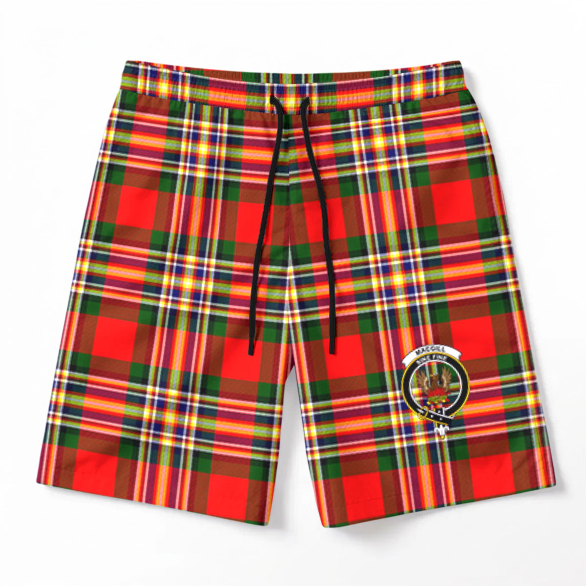 Makgill Tartan Crest Men's Beach Shorts