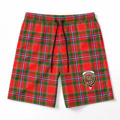 Maule Tartan Crest Men's Beach Shorts