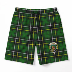 McAlpine Modern Tartan Crest Men's Beach Shorts