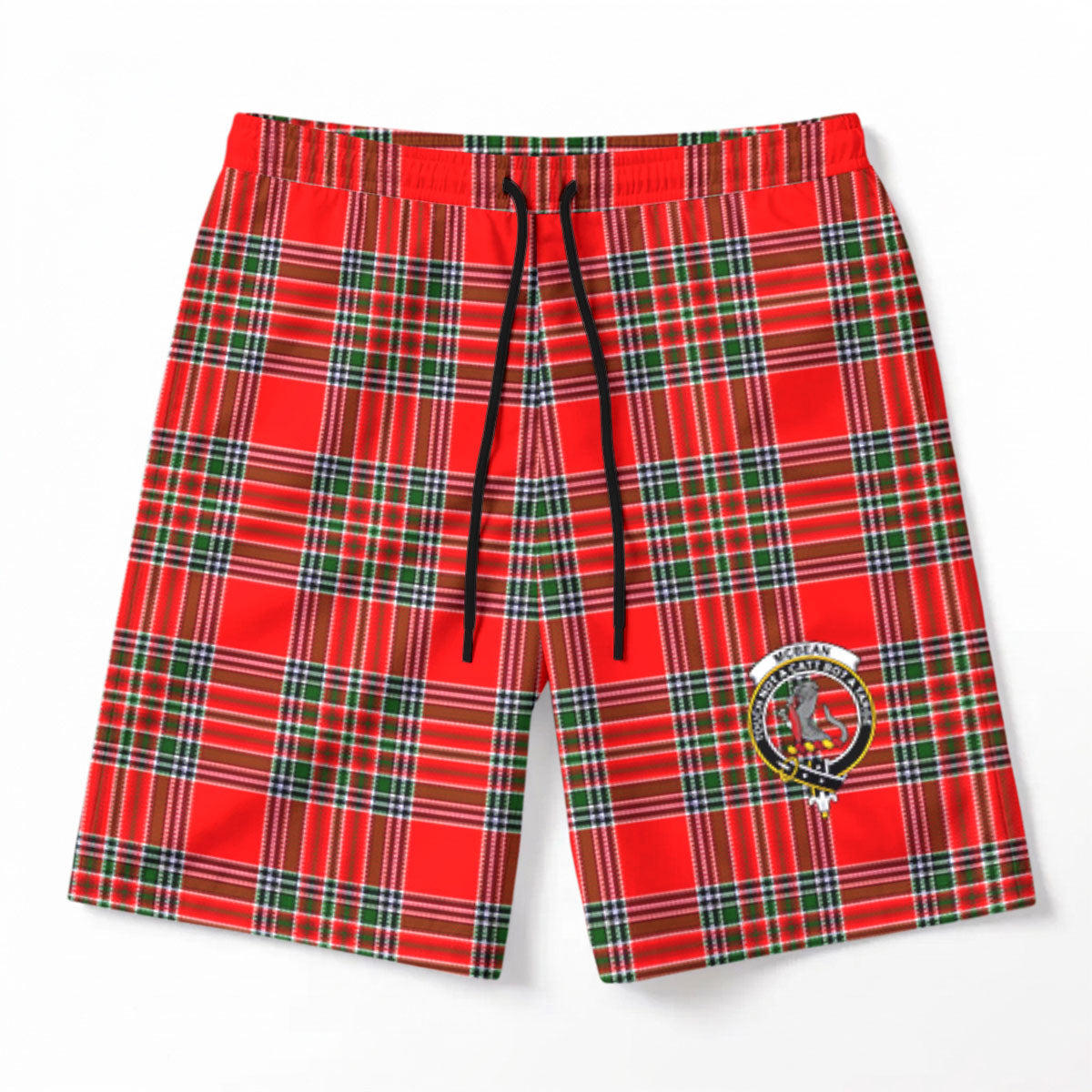 McBean Tartan Crest Men's Beach Shorts