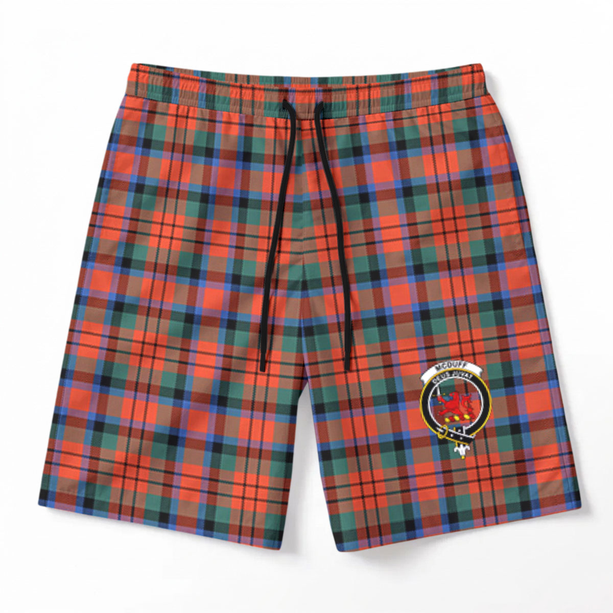 McDuff Ancient Tartan Crest Men's Beach Shorts