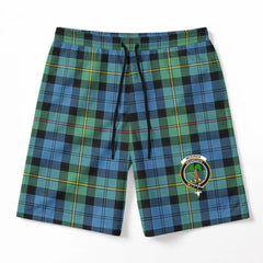 McEwan Ancient Tartan Crest Men's Beach Shorts
