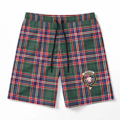 McFarlane Hunting Modern Tartan Crest Men's Beach Shorts
