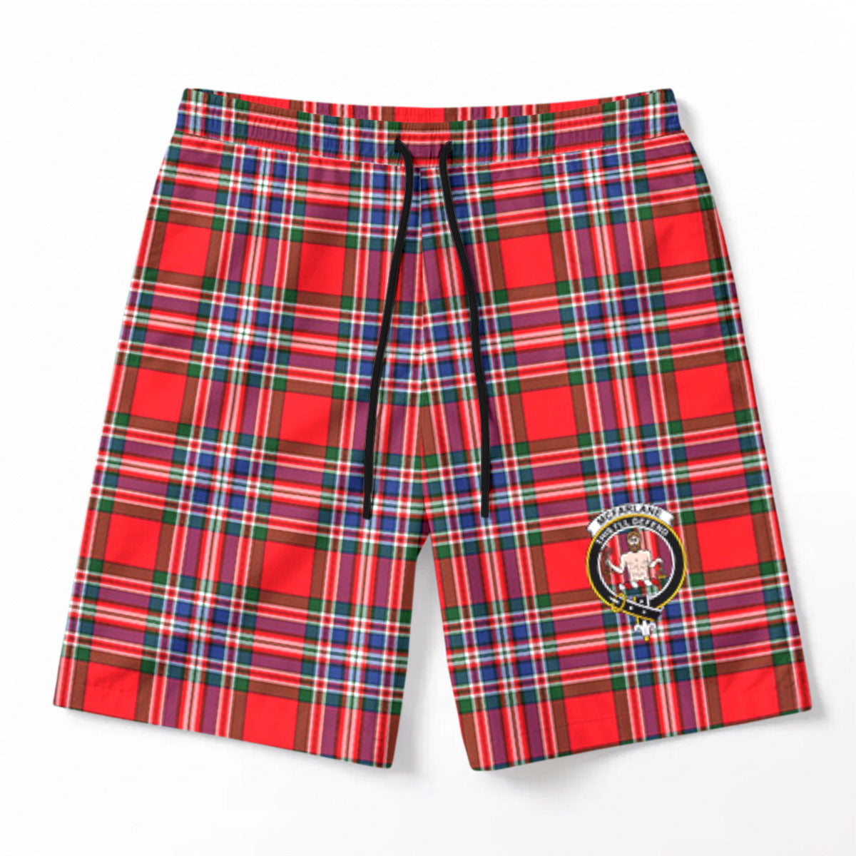 McFarlane Modern Tartan Crest Men's Beach Shorts