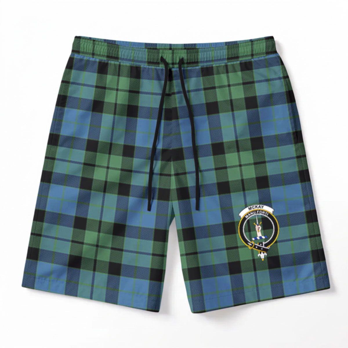 McKay Ancient Tartan Crest Men's Beach Shorts