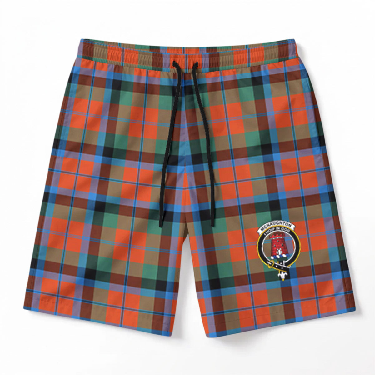 McNaughton Ancient Tartan Crest Men's Beach Shorts