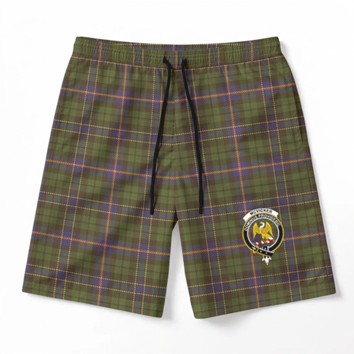 McVicker Tartan Crest Men's Beach Shorts