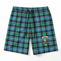 Mitchell Ancient Tartan Crest Men's Beach Shorts