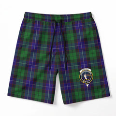 Mitchell Tartan Crest Men's Beach Shorts