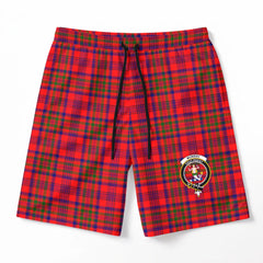 Murray of Tulloch Modern Tartan Crest Men's Beach Shorts
