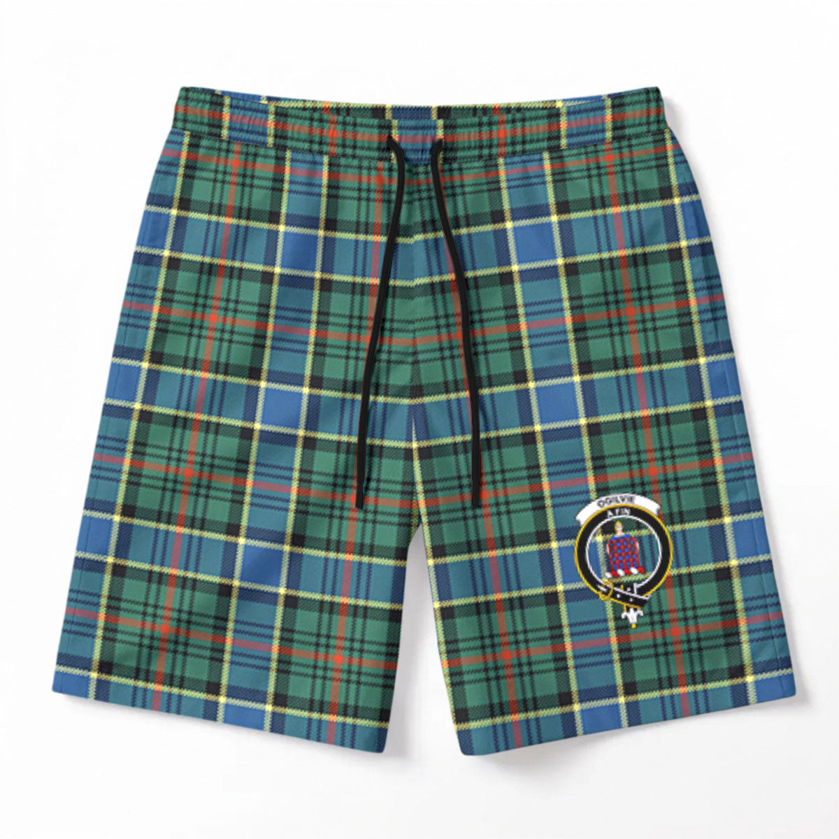 Ogilvie Hunting Ancient Tartan Crest Men's Beach Shorts