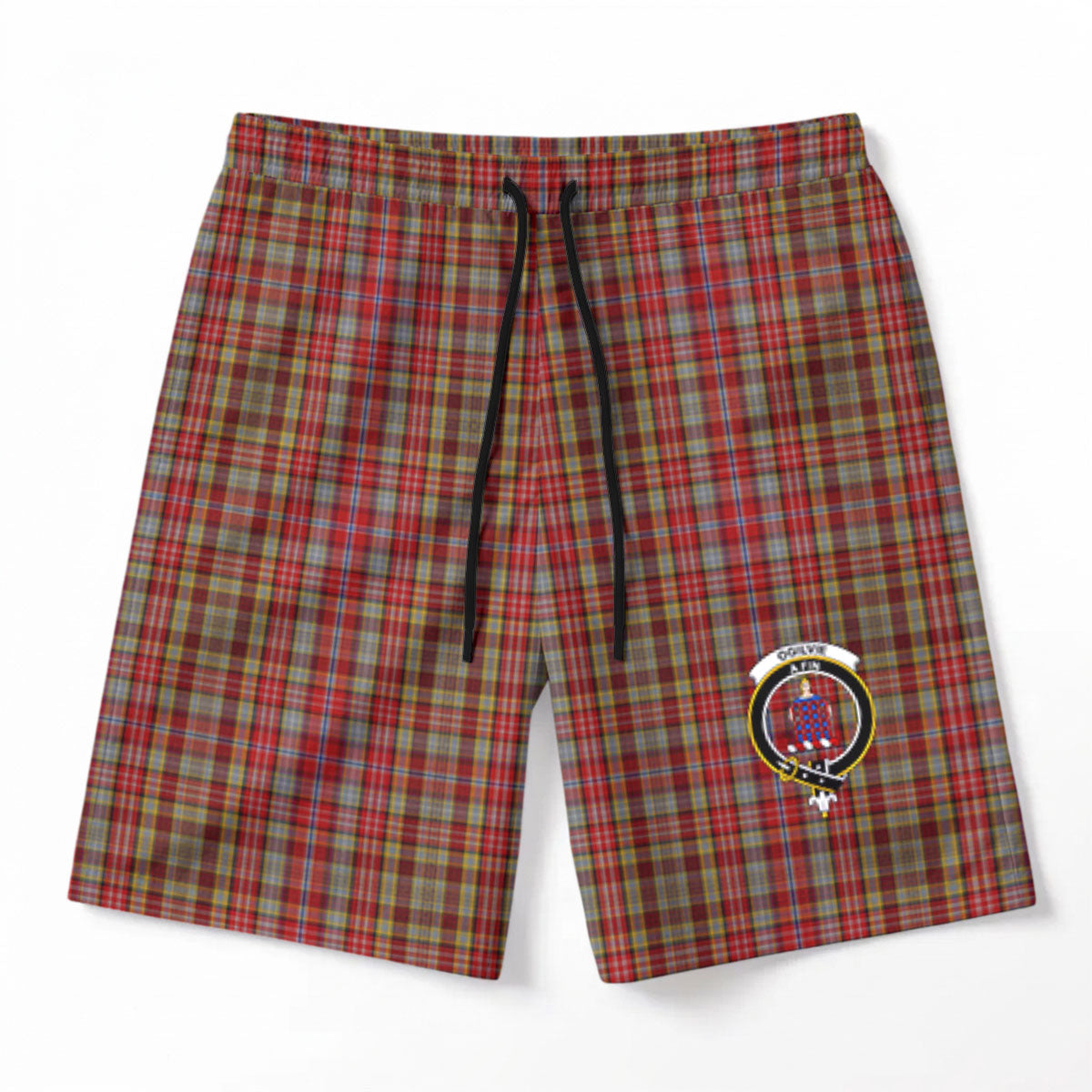 Ogilvie Tartan Crest Men's Beach Shorts