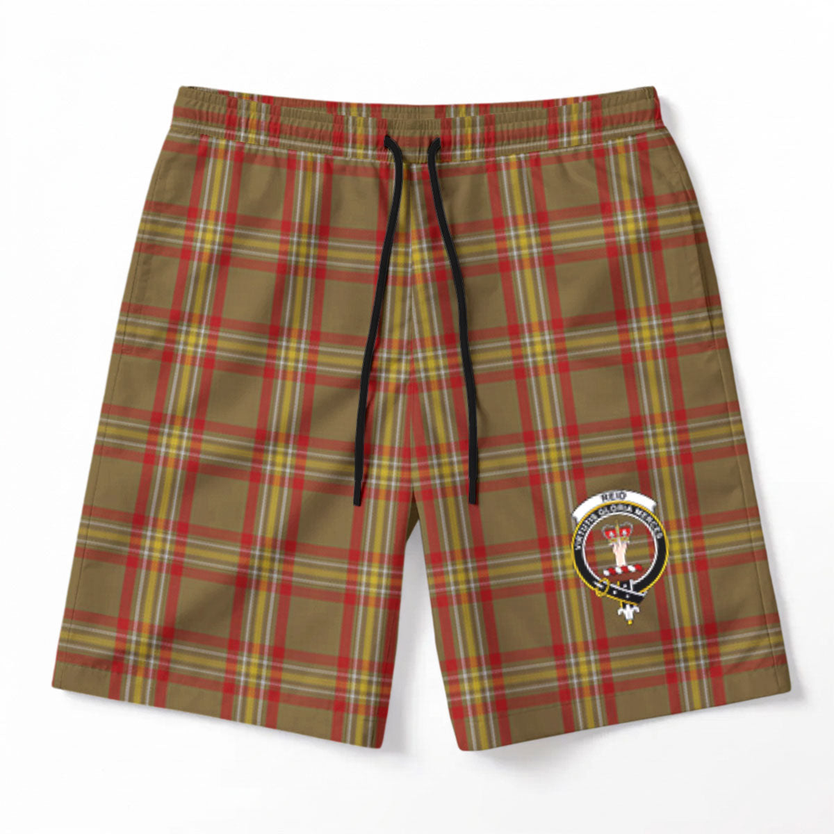Reid Ancient Tartan Crest Men's Beach Shorts