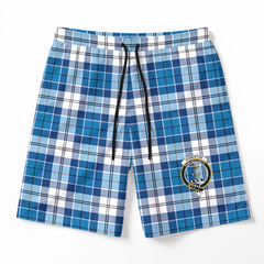 Roberton Tartan Crest Men's Beach Shorts
