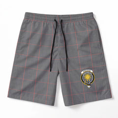 Shepherd Tartan Crest Men's Beach Shorts