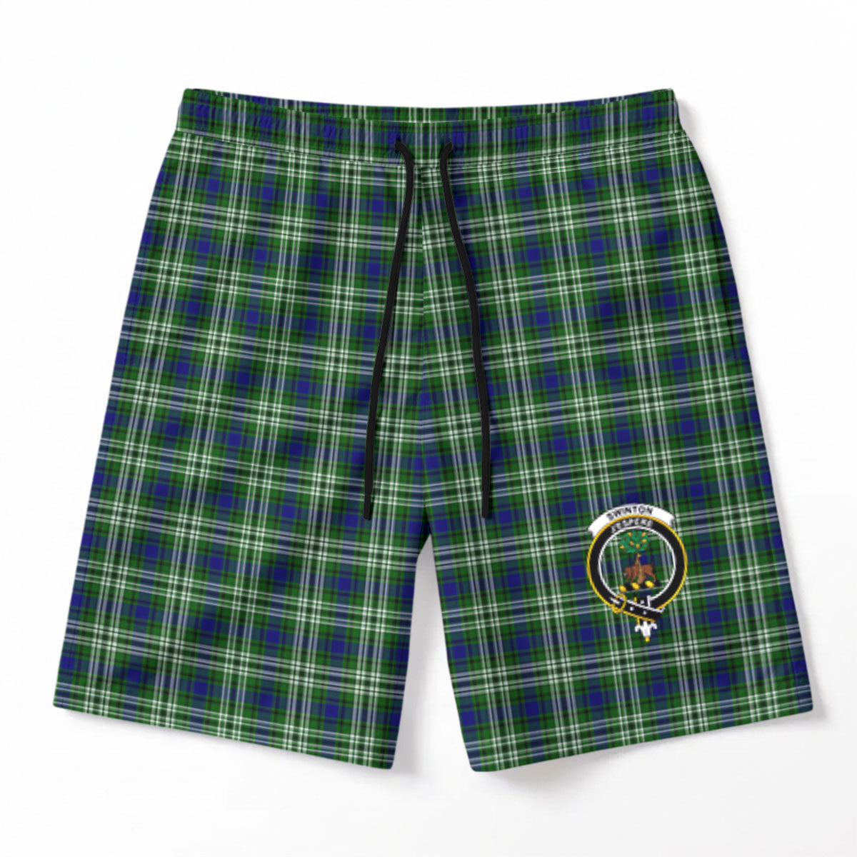 Swinton Tartan Crest Men's Beach Shorts