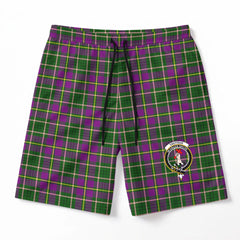 Tailyour (or Taylor) Tartan Crest Men's Beach Shorts