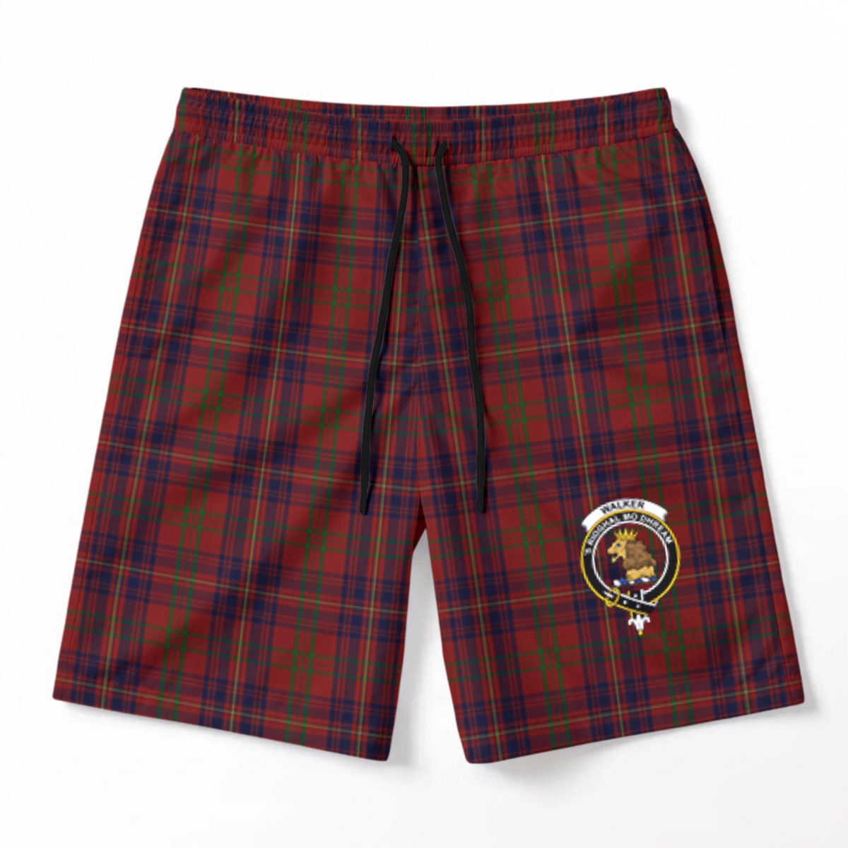 Walker Tartan Crest Men's Beach Shorts