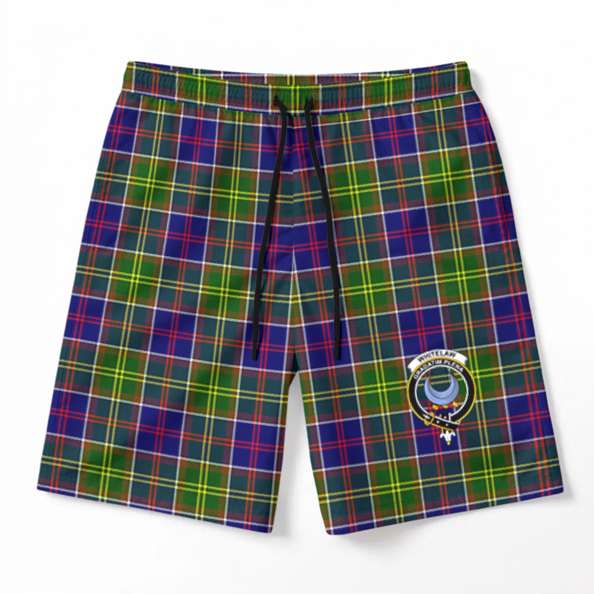 Whitelaw Tartan Crest Men's Beach Shorts