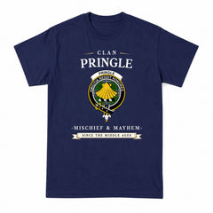 Pringle Tartan Crest Mischief and Mayhem T-shirt