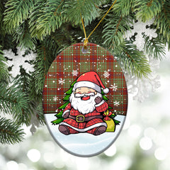 MacGillivray Hunting Ancient Tartan Christmas Ceramic Ornament - Scottish Santa Style