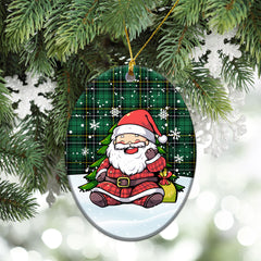 McAlpine Ancient Tartan Christmas Ceramic Ornament - Scottish Santa Style