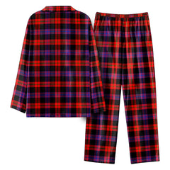 Broun Modern Tartan Pajama Set