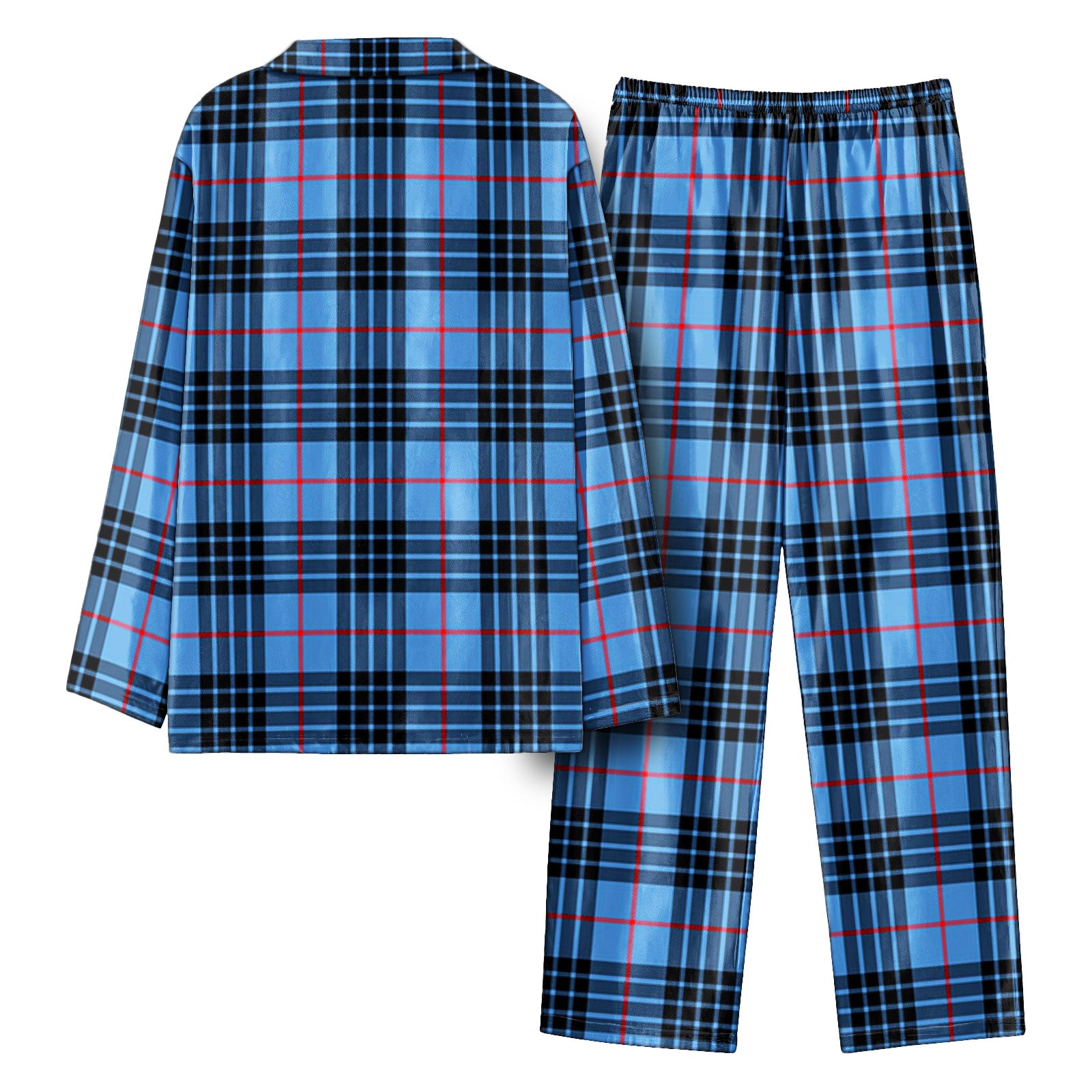 MacKay Blue Tartan Pajama Set