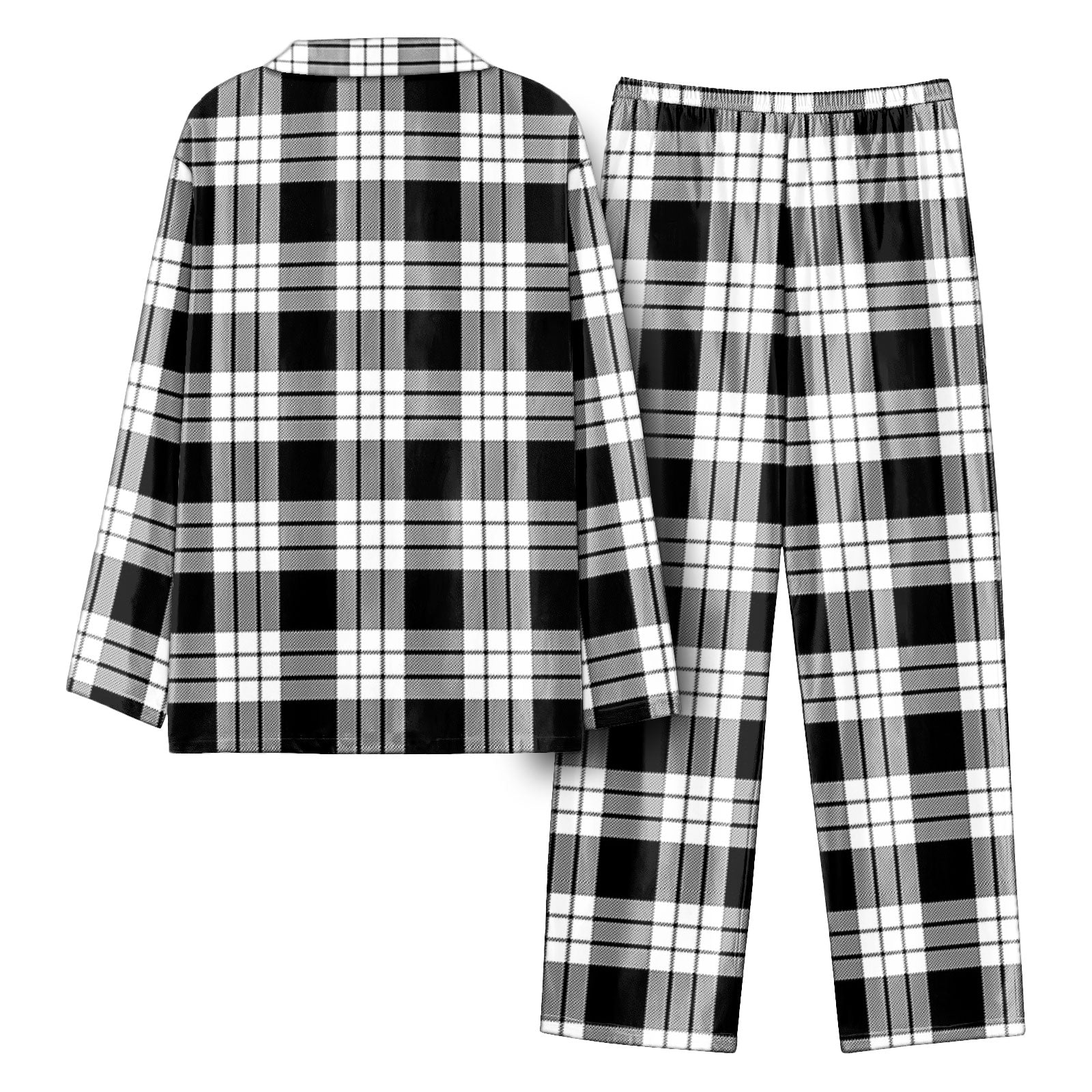 McFarlane Black _ White Tartan Pajama Set