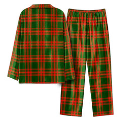 Menzies Green Modern Tartan Pajama Set