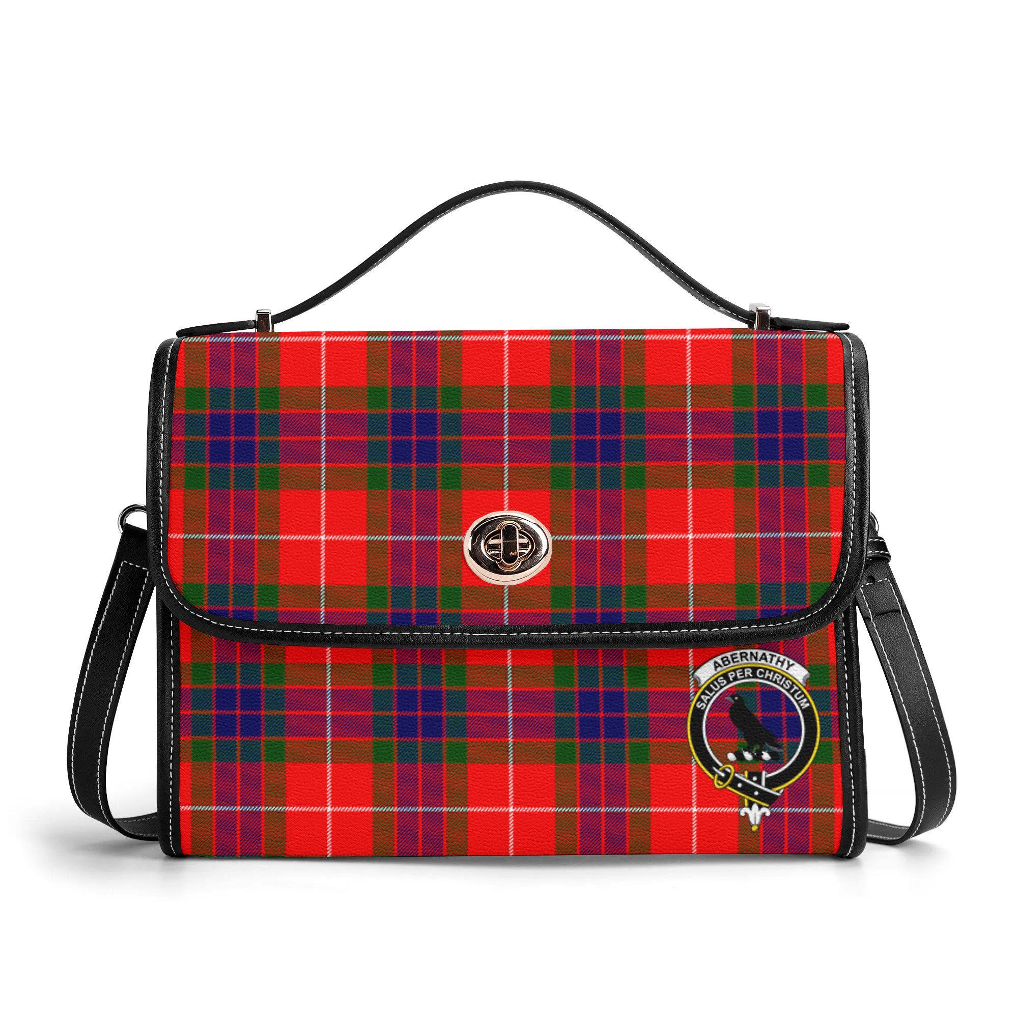 Abernathy Tartan Crest Satchel Bag