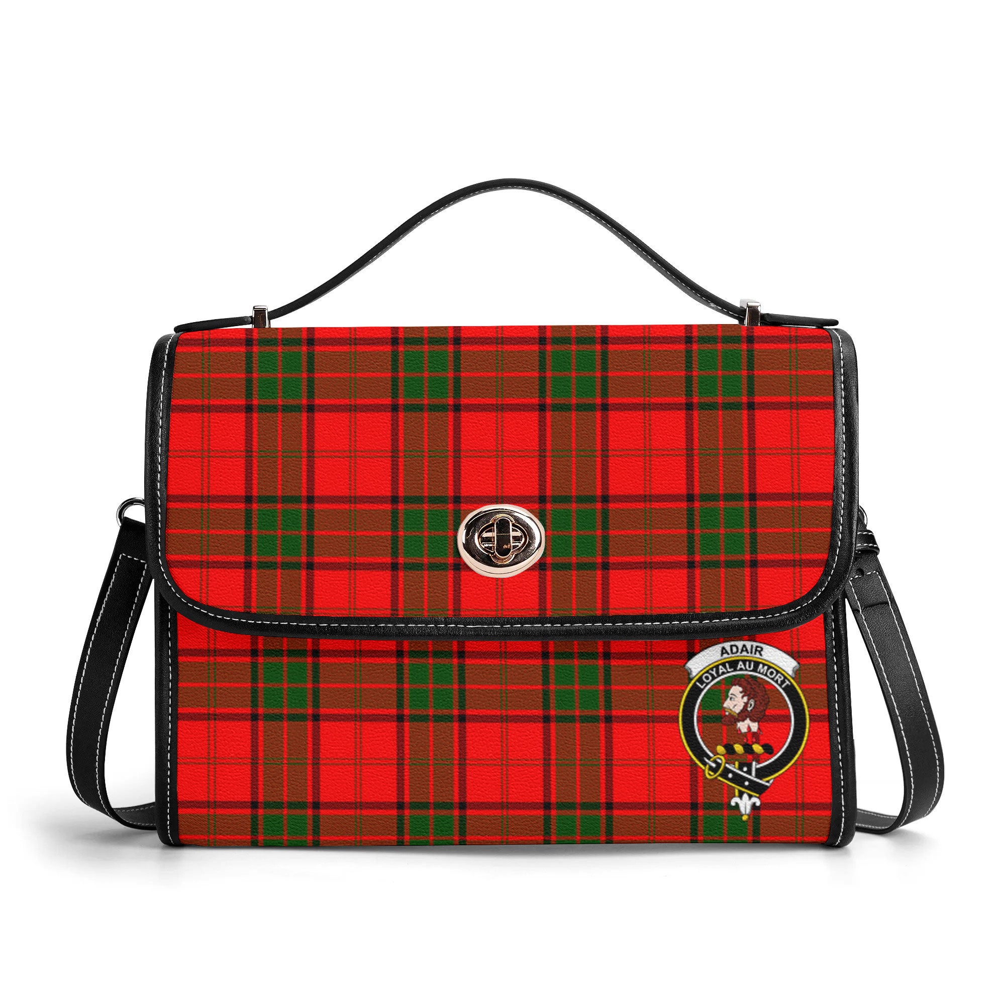 Adair Modern Tartan Crest Satchel Bag