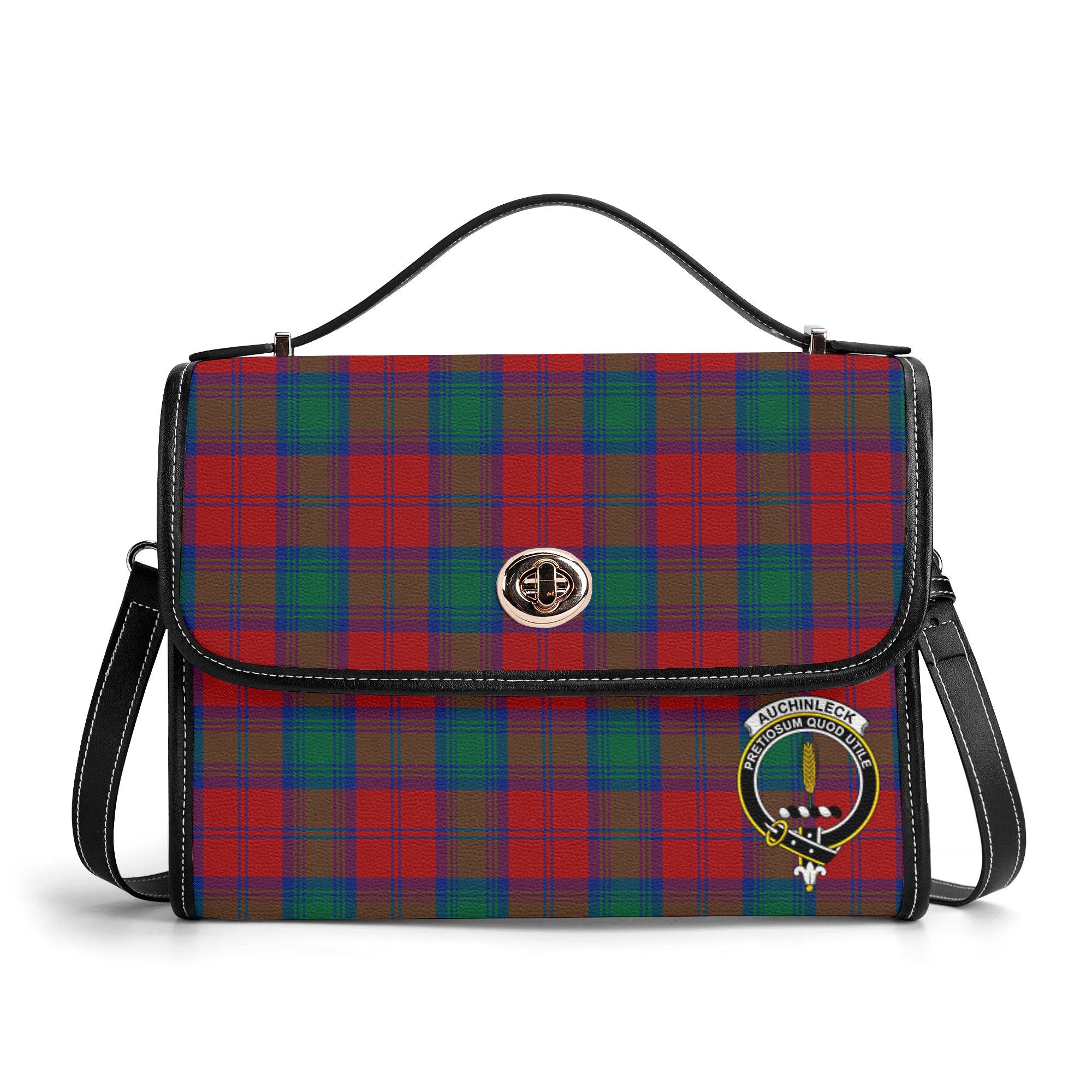Auchinleck Tartan Crest Satchel Bag