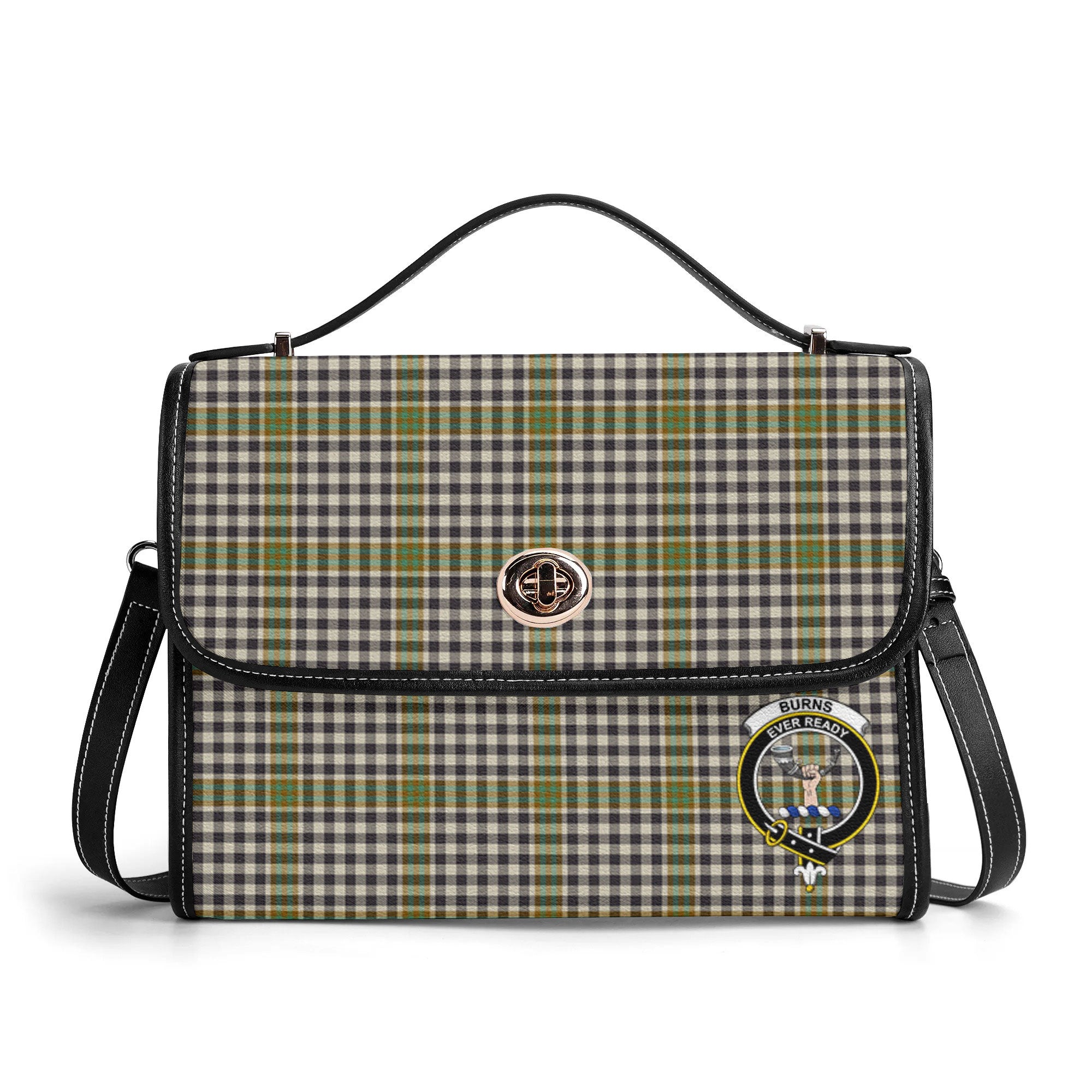 Burns Check Tartan Crest Satchel Bag