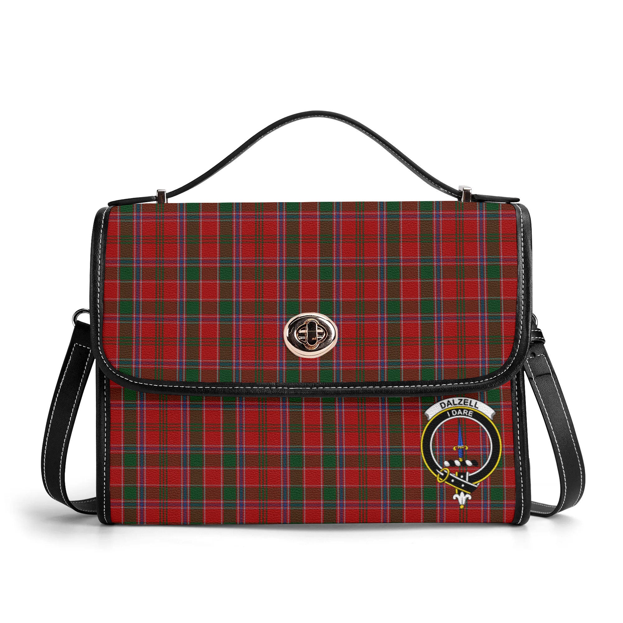 Dalzell Tartan Crest Satchel Bag