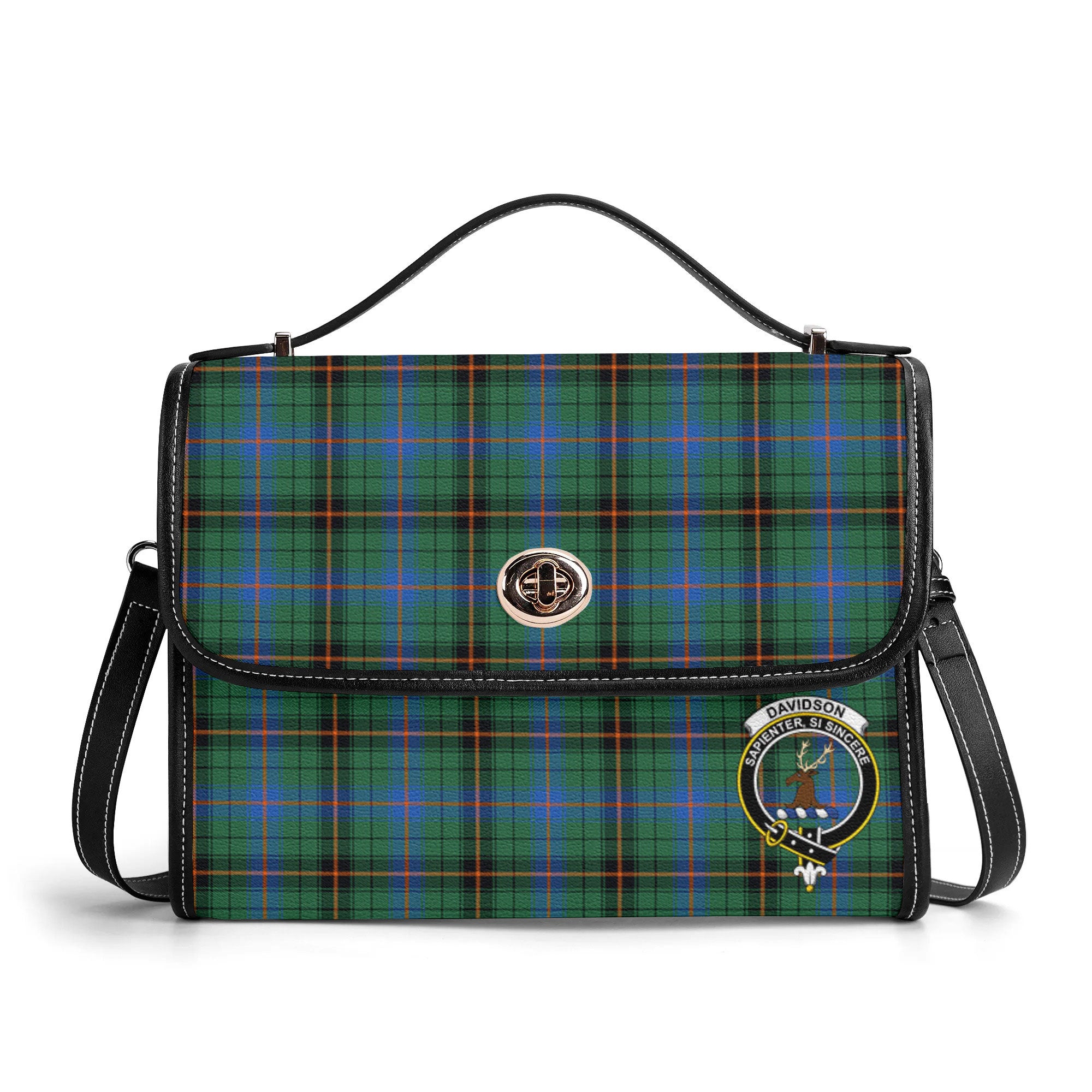 Davidson Ancient Tartan Crest Satchel Bag